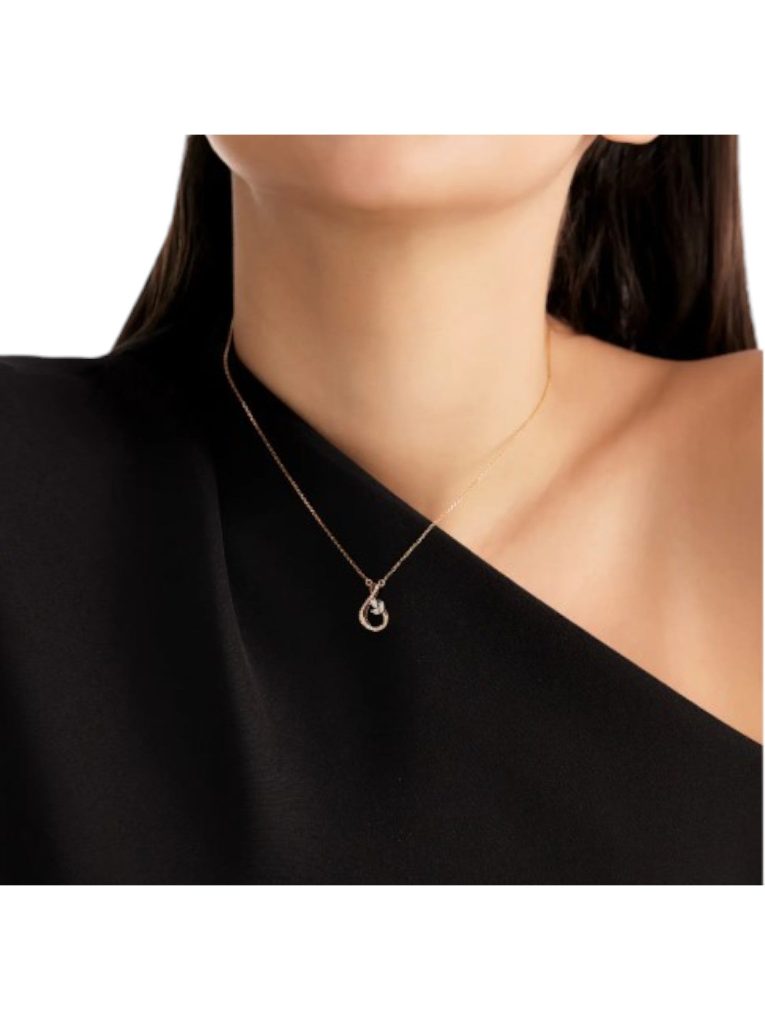 925 Sterling Silver With CZ Stones Gold Plated Pendant With Chain For Women By Kesardeep